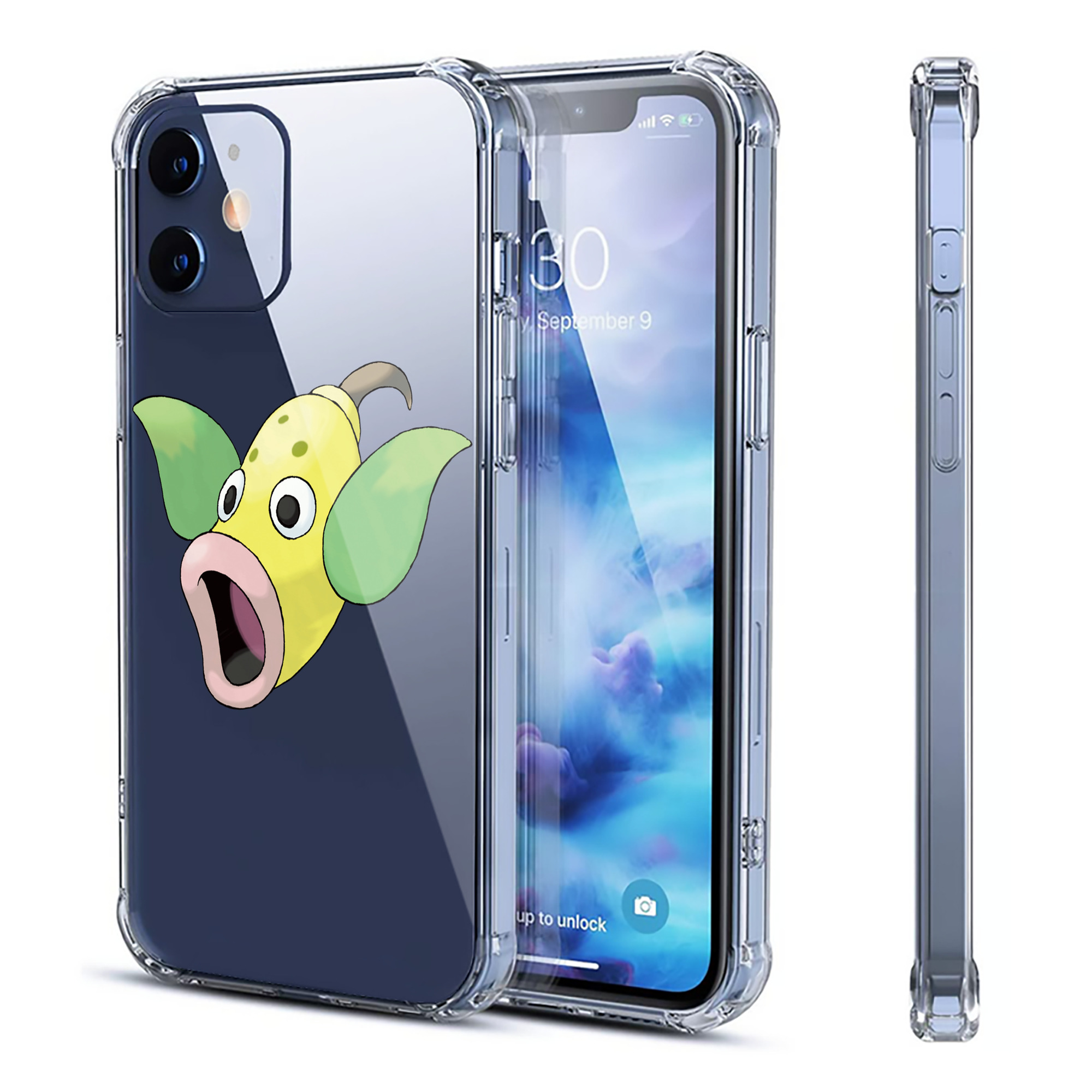 （画像用） ポケットモンスター Pokémon 【iPhone 12シリーズ対応】透明スマホケース（クリアソフトケース）